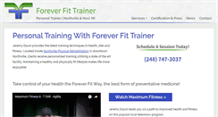 Desktop Screenshot of foreverfittrainer.com