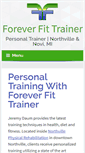 Mobile Screenshot of foreverfittrainer.com